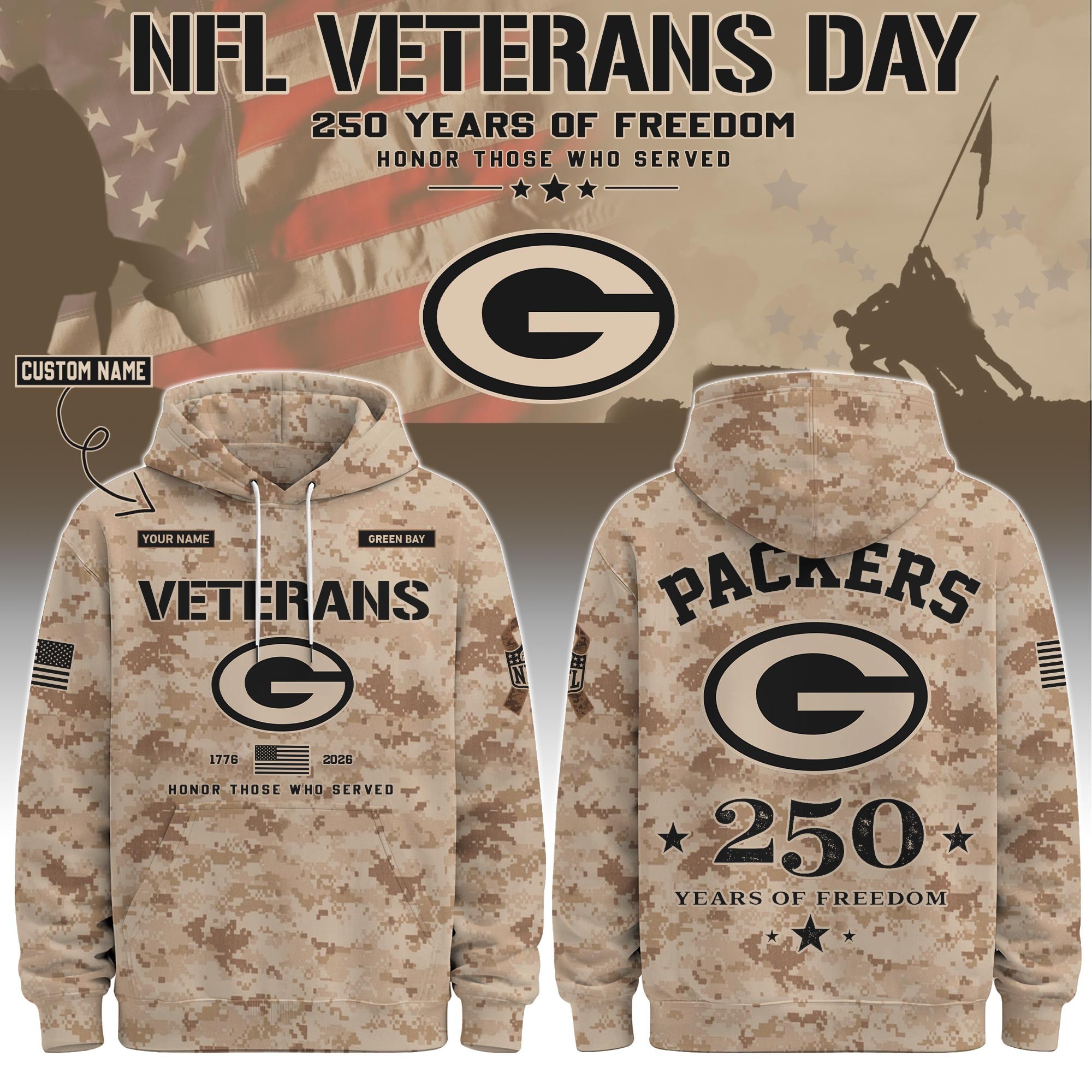 Musemora - Unisex Green Bay Packers Hoodie - Football