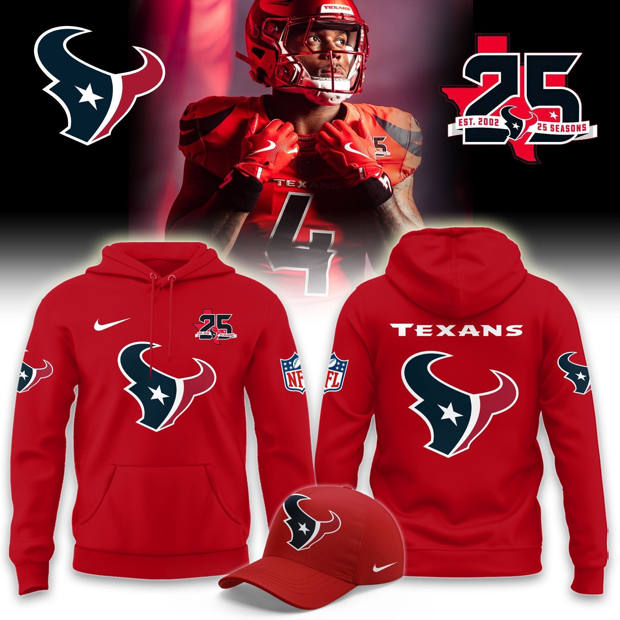 Musemora - Unisex Houston Texans Hoodie - Game Day
