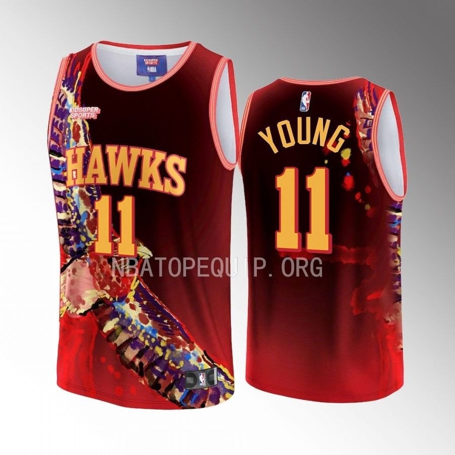 Trae Young 11 Atlanta Hawks KidSuper Studios Unisex Multicolor Hometown Jersey
