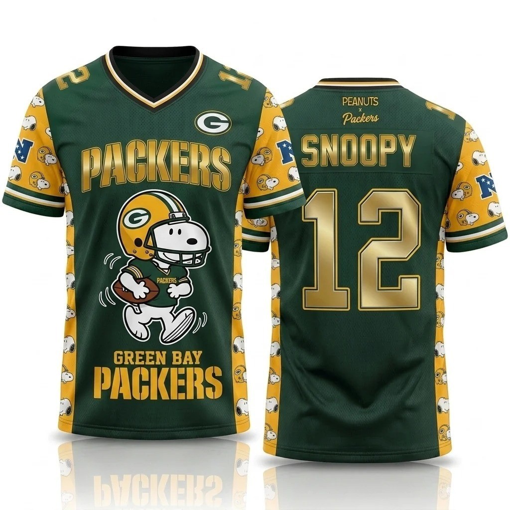 Musemora - Unisex Green Bay Packers Jersey - Game Day Football