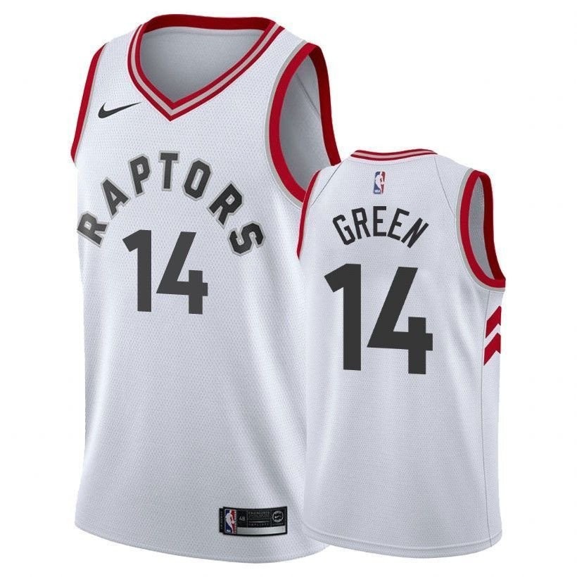 Men's Danny Green 14 Raptors Association White Basketball Jersey