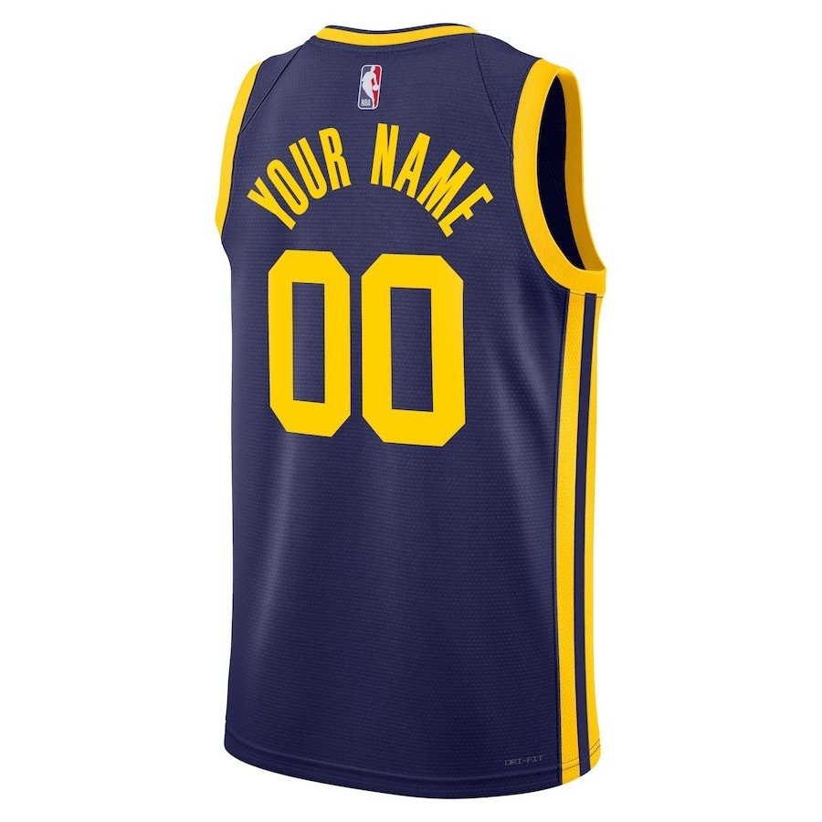 Golden State Warriors 2023/24 Statement Swingman Custom Men Jersey Navy - Image 3
