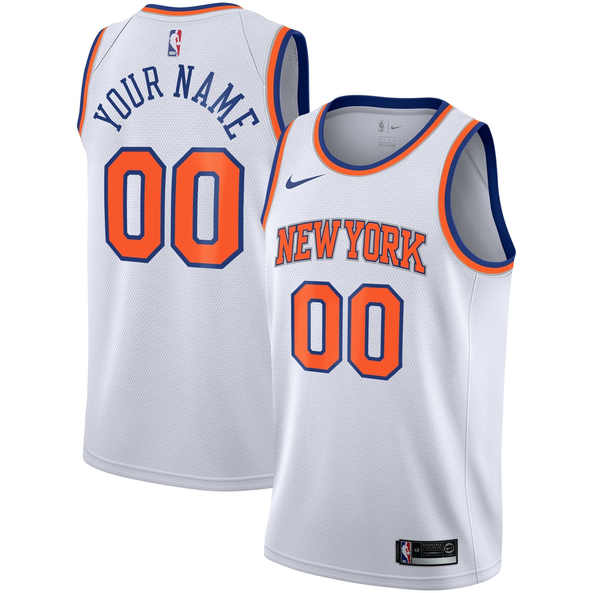 New York Knicks Association Swingman Custom Youth Jersey Multicolor Sizes S-3XL