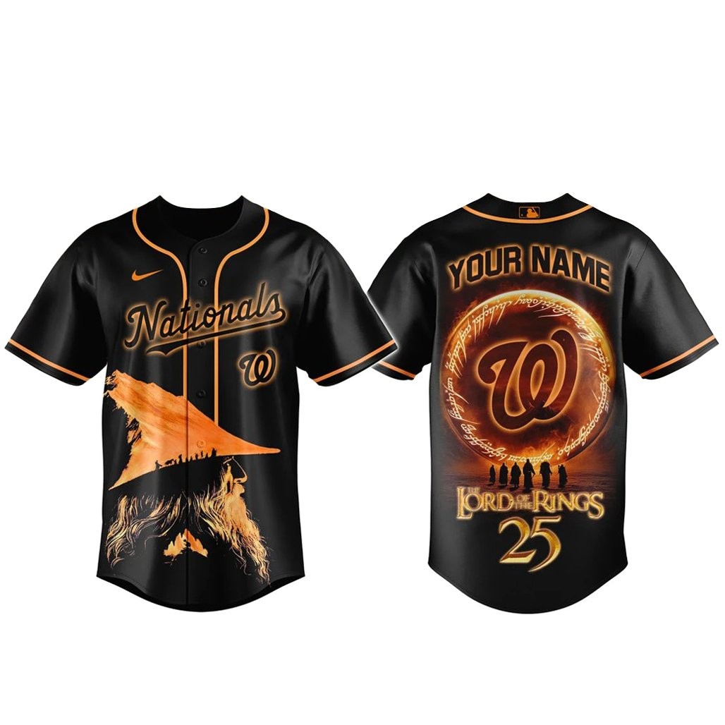 Custom Name Washington Nationals x Ring of Power 2026 Baseball Jersey