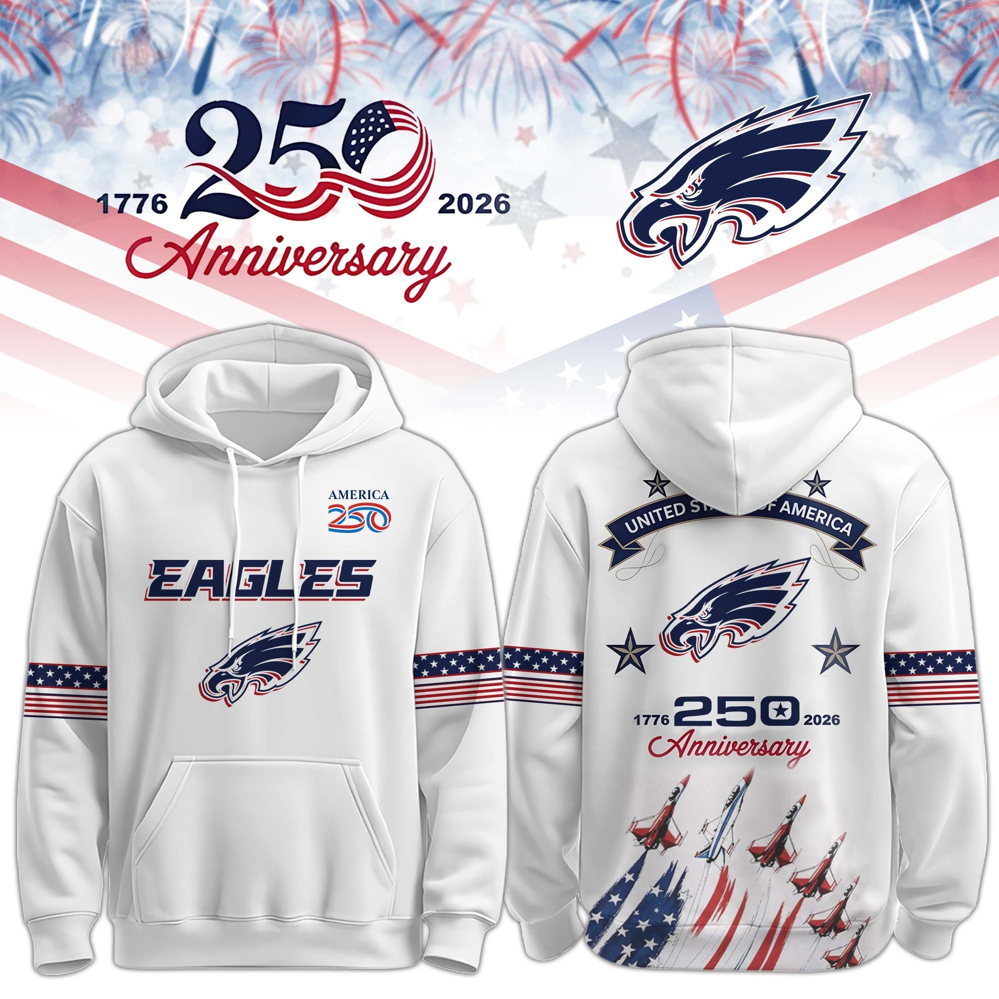 Musemora - Unisex Philadelphia Eagles Hoodie