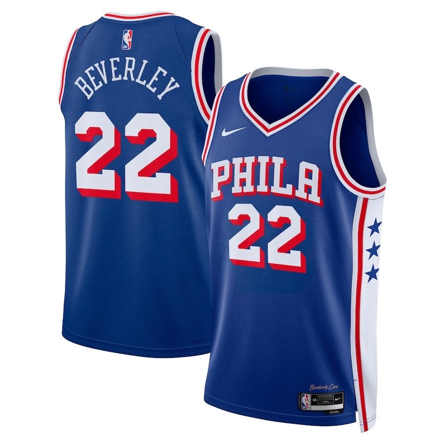 Patrick Beverley 22 Philadelphia 76ers 2023/24 Swingman Jersey Icon Edition Royal