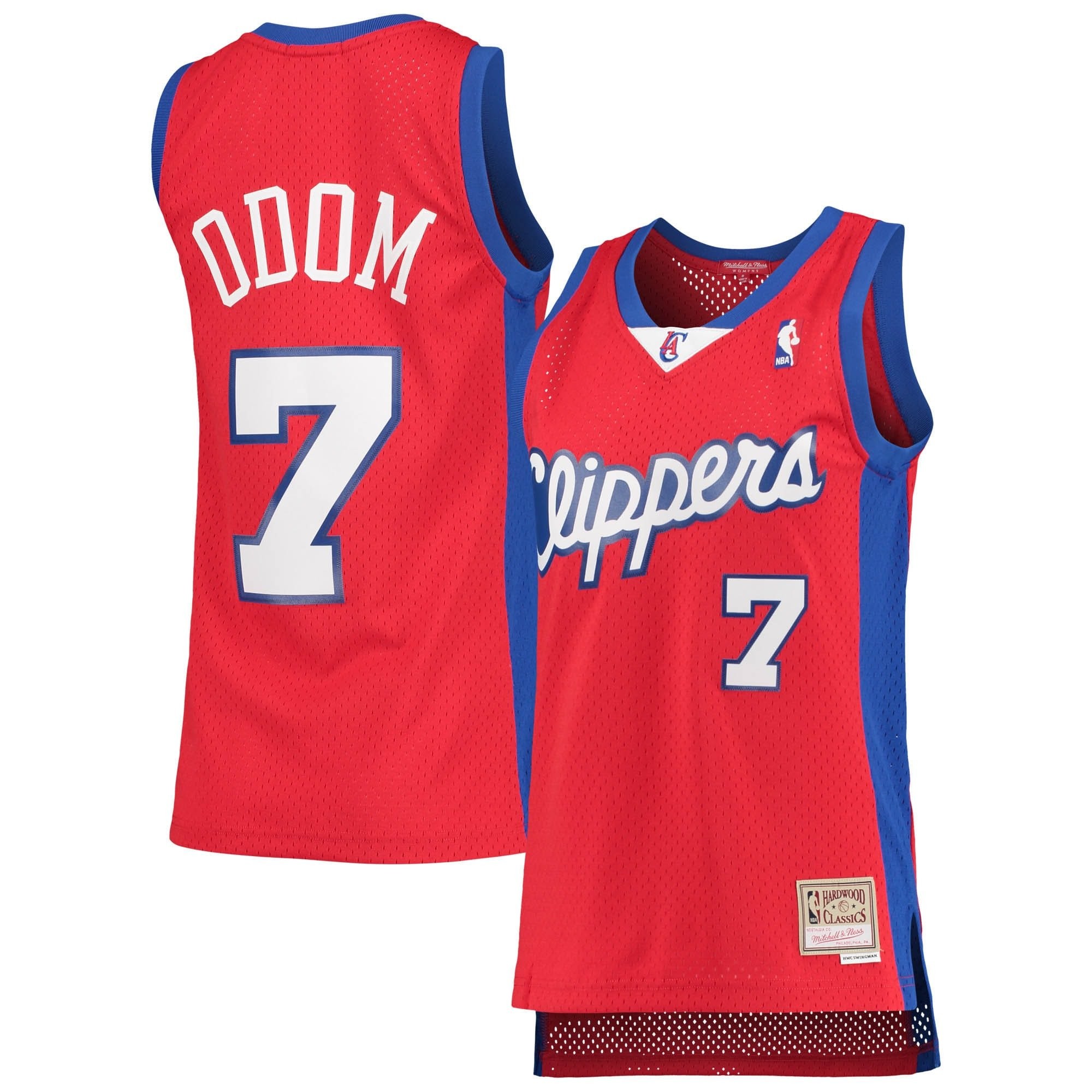 Women's Mitchell & Ness Lamar Odom Red LA Clippers 2000/01 Hardwood Classics Swingman Jersey