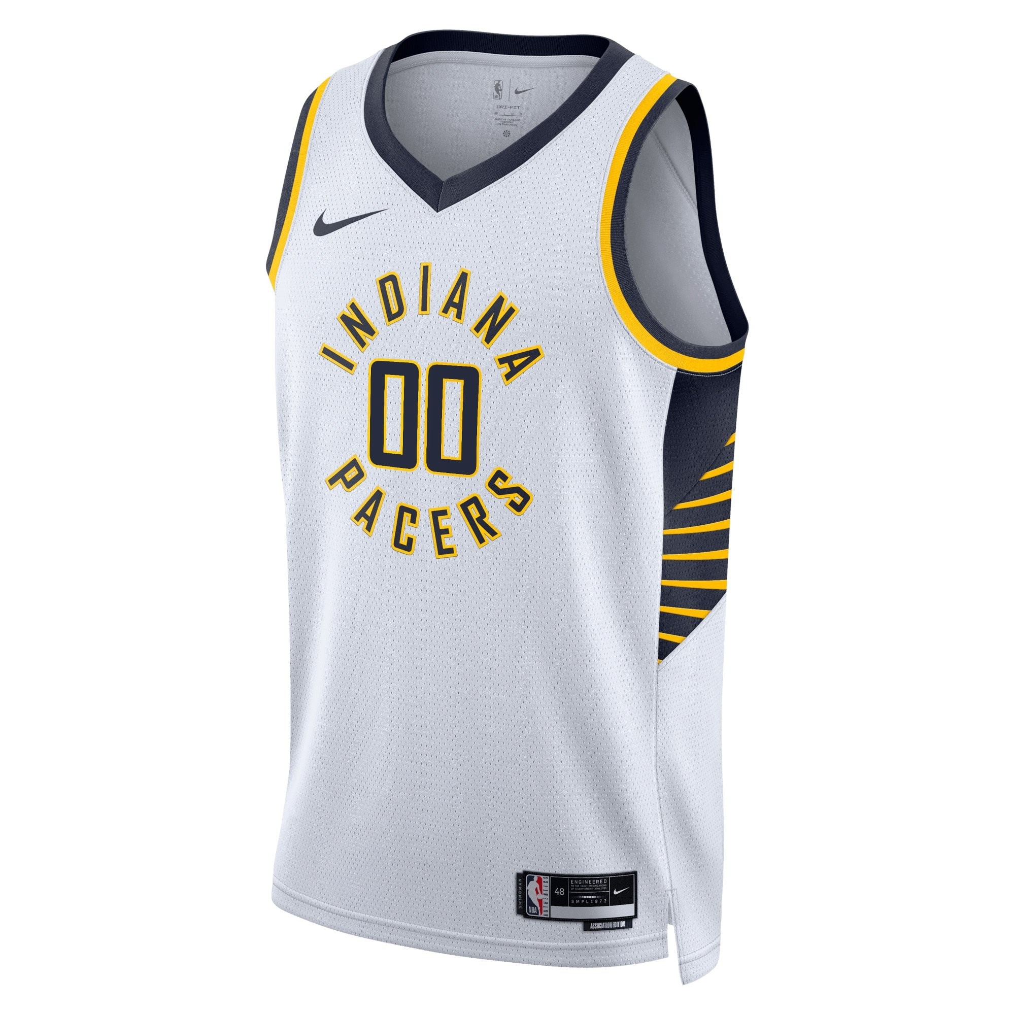 Indiana Pacers Association Edition Swingman Jersey White Bennedict Mathurin Unisex