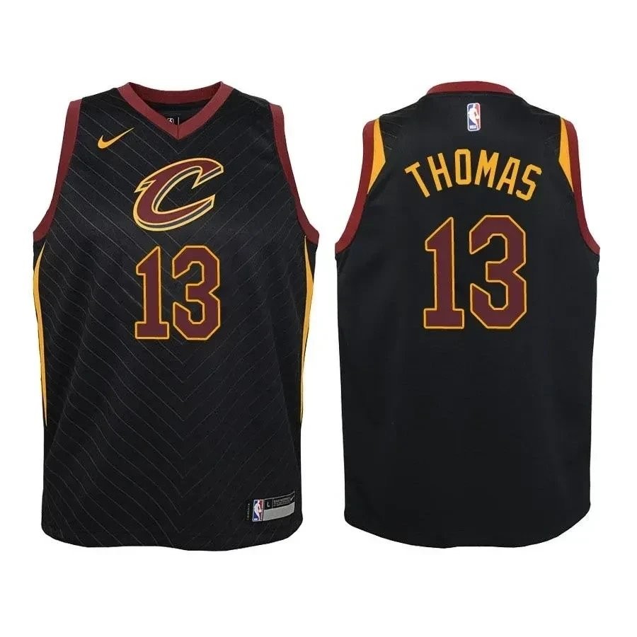 Youth Tristan Thompson 13 Cavaliers State Black Jersey - Unisex Basketball Jersey S-3XL