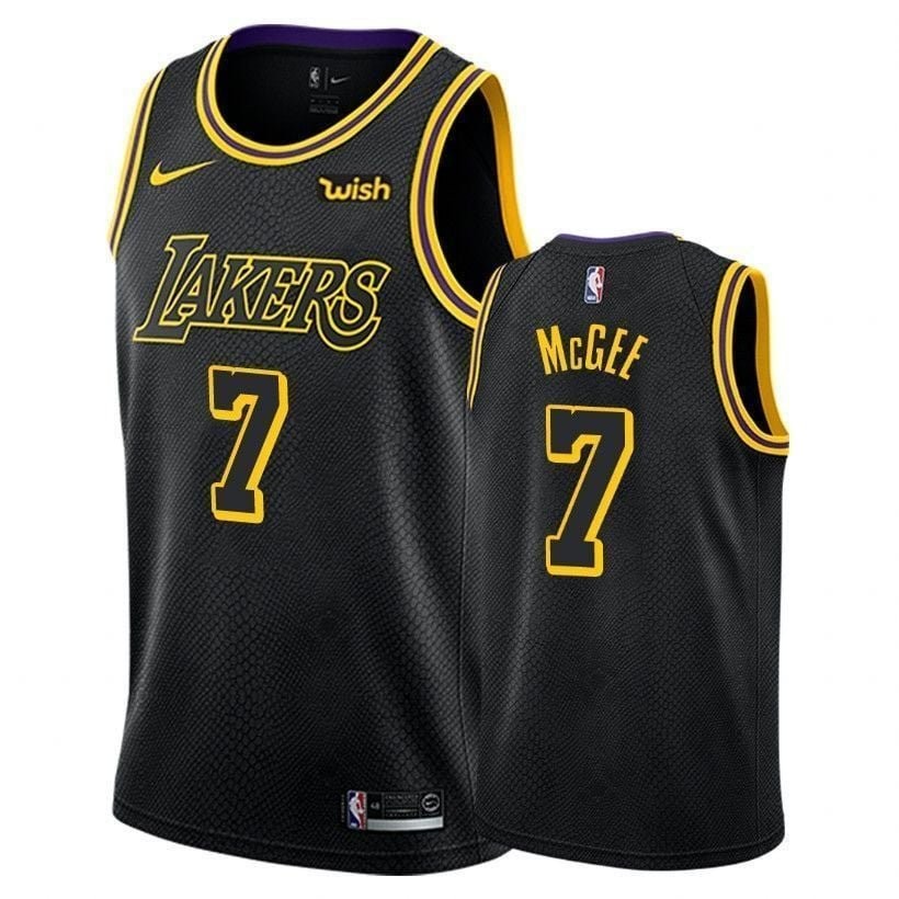 Lakers Male Javale Mcgee 7 City Black Jersey