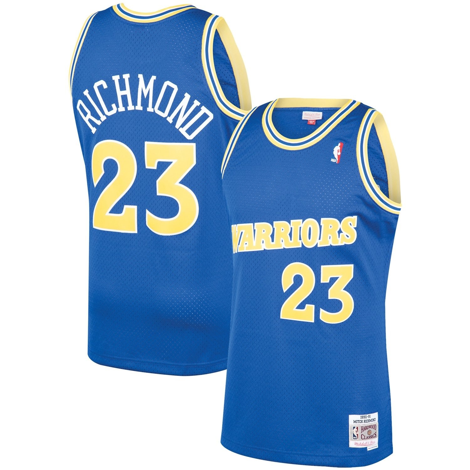 Men's Mitchell & Ness Mitch Richmond Royal Golden State Warriors 1990-91 Hardwood Classics Swingman Jersey