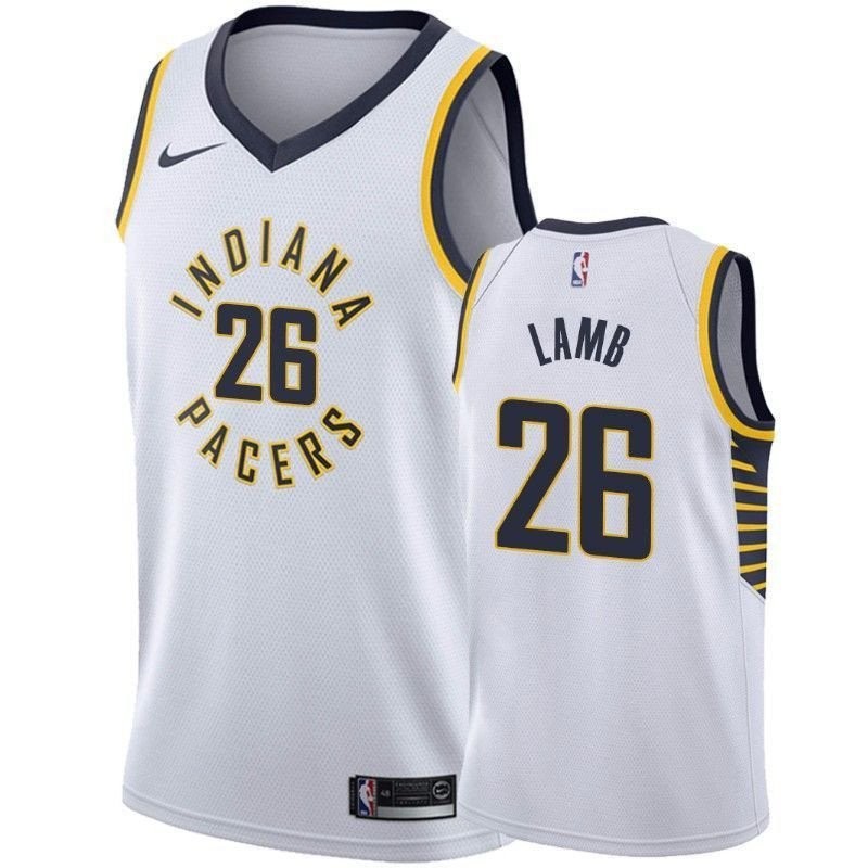 Men's Indiana Pacers Jeremy Lamb 26 Association Multicolor Jersey