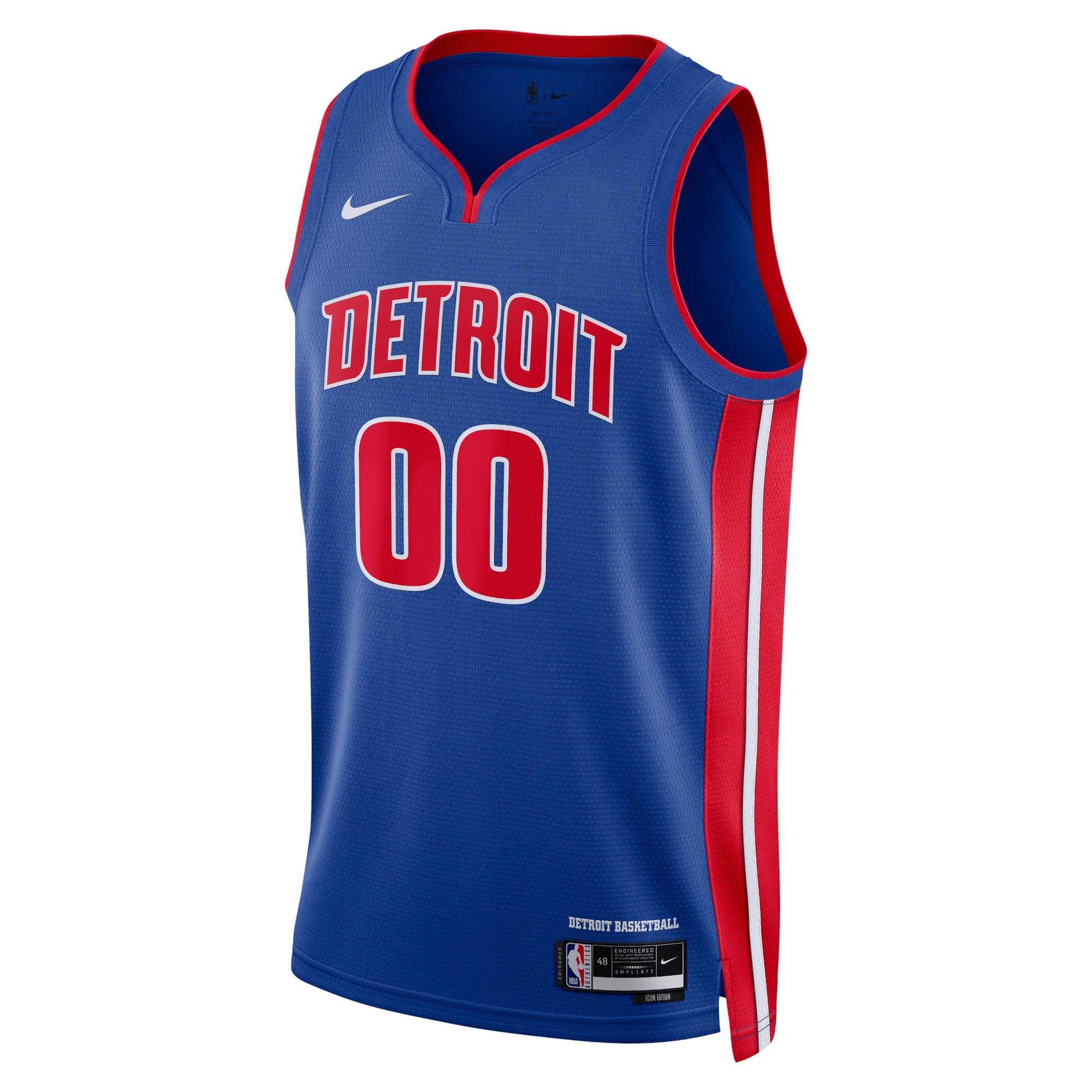 Detroit Pistons Icon Swingman Custom Jersey Unisex Multicolor