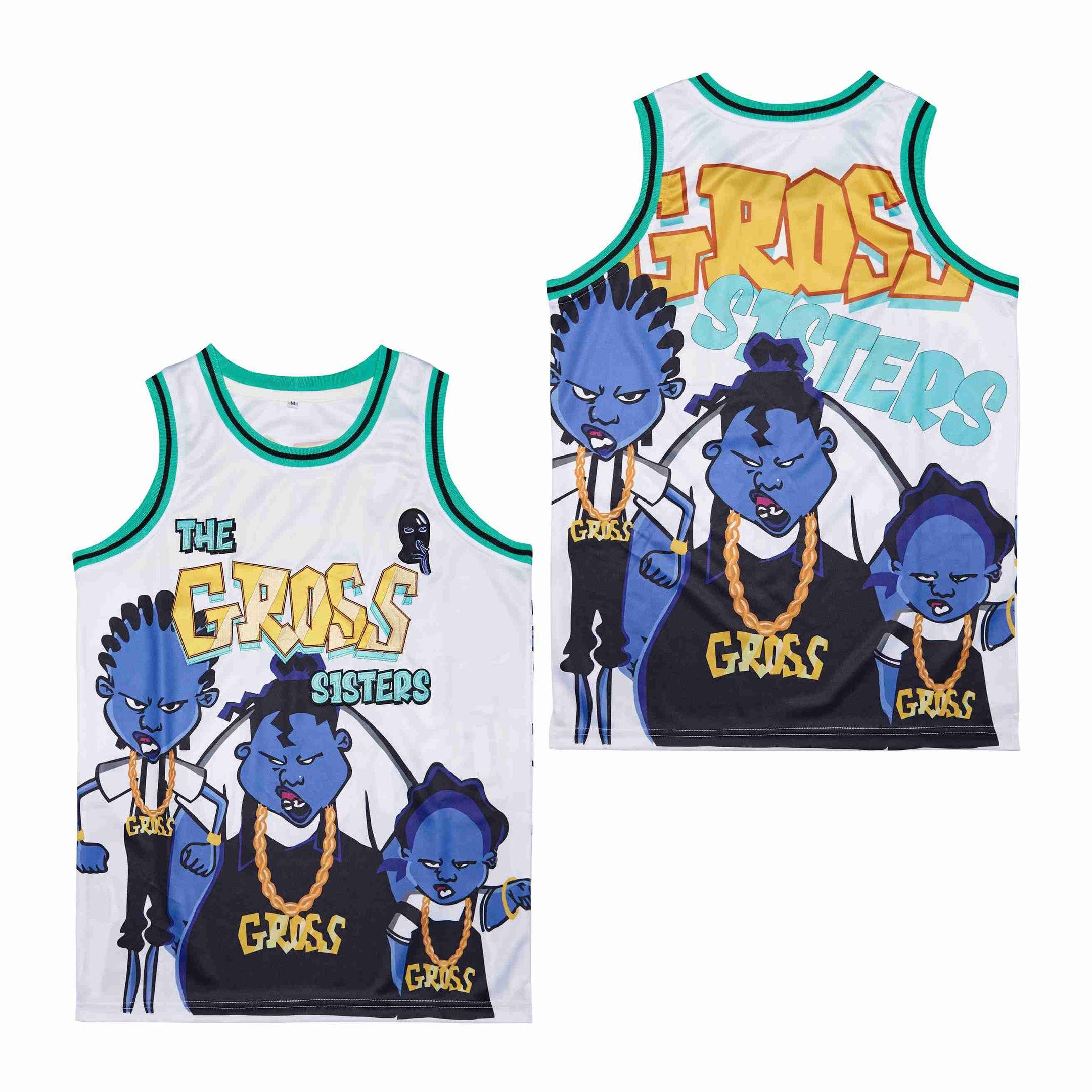 Gross Sisters 90s Theme Party Swingman Jersey White Unisex