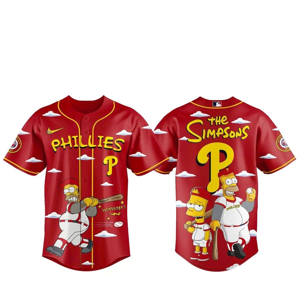 Philadelphia Phillies x The Simpsons Wonderbat 2026 Baseball Jersey