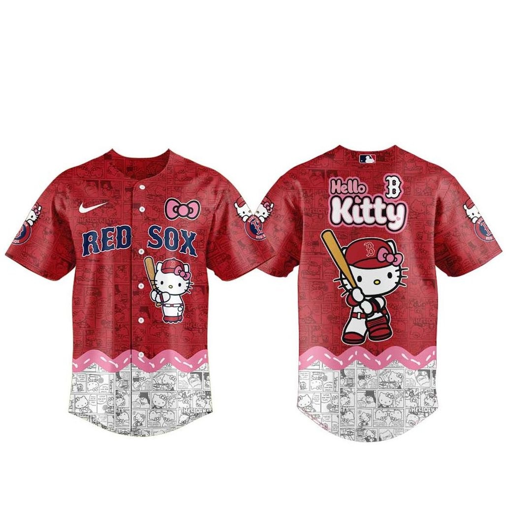 Boston Red Sox Hello Kitty 2026 Homerun Charm Baseball Jersey