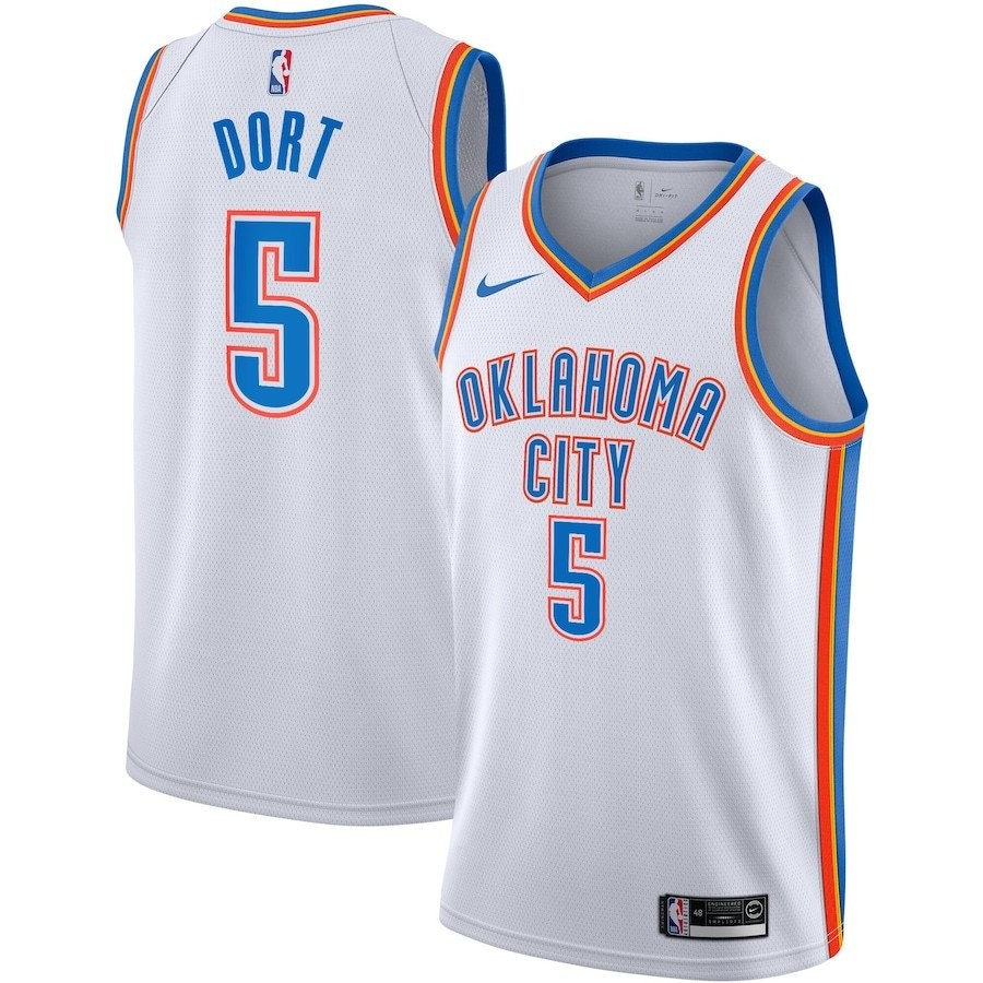 Luguentz Dort 5 Oklahoma City Thunder Unisex Swingman Jersey Association Edition White
