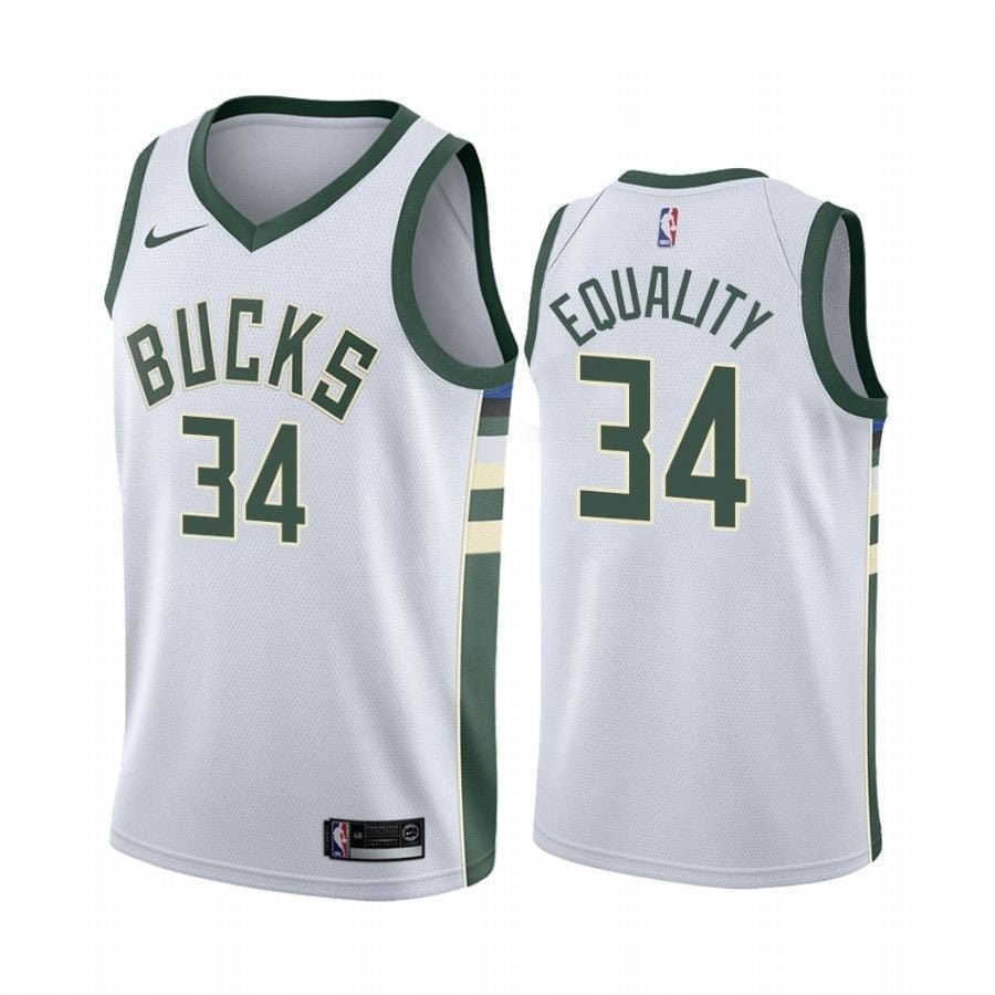 Men's Giannis Antetokounmpo Equality Bucks Association Jersey