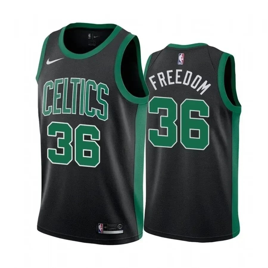 Men's Marcus Smart Freedom Celtics State Jersey Multicolor S-3XL