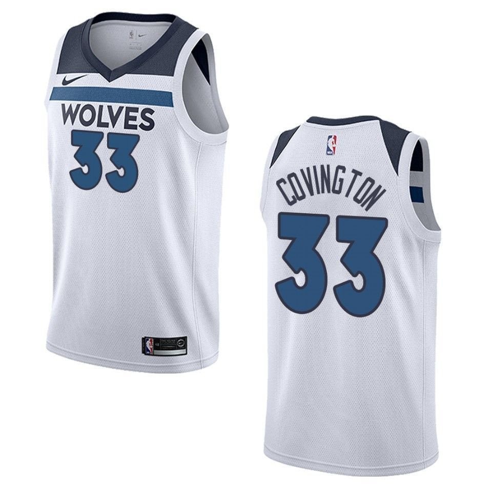 Men's Minnesota Timberwolves Robert Covington #33 Association Swingman Jersey White