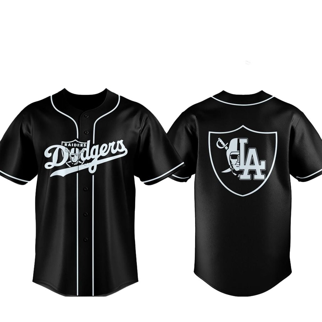 Las Vegas Raiders x Los Angeles Dodgers Night 2026 Baseball Jersey
