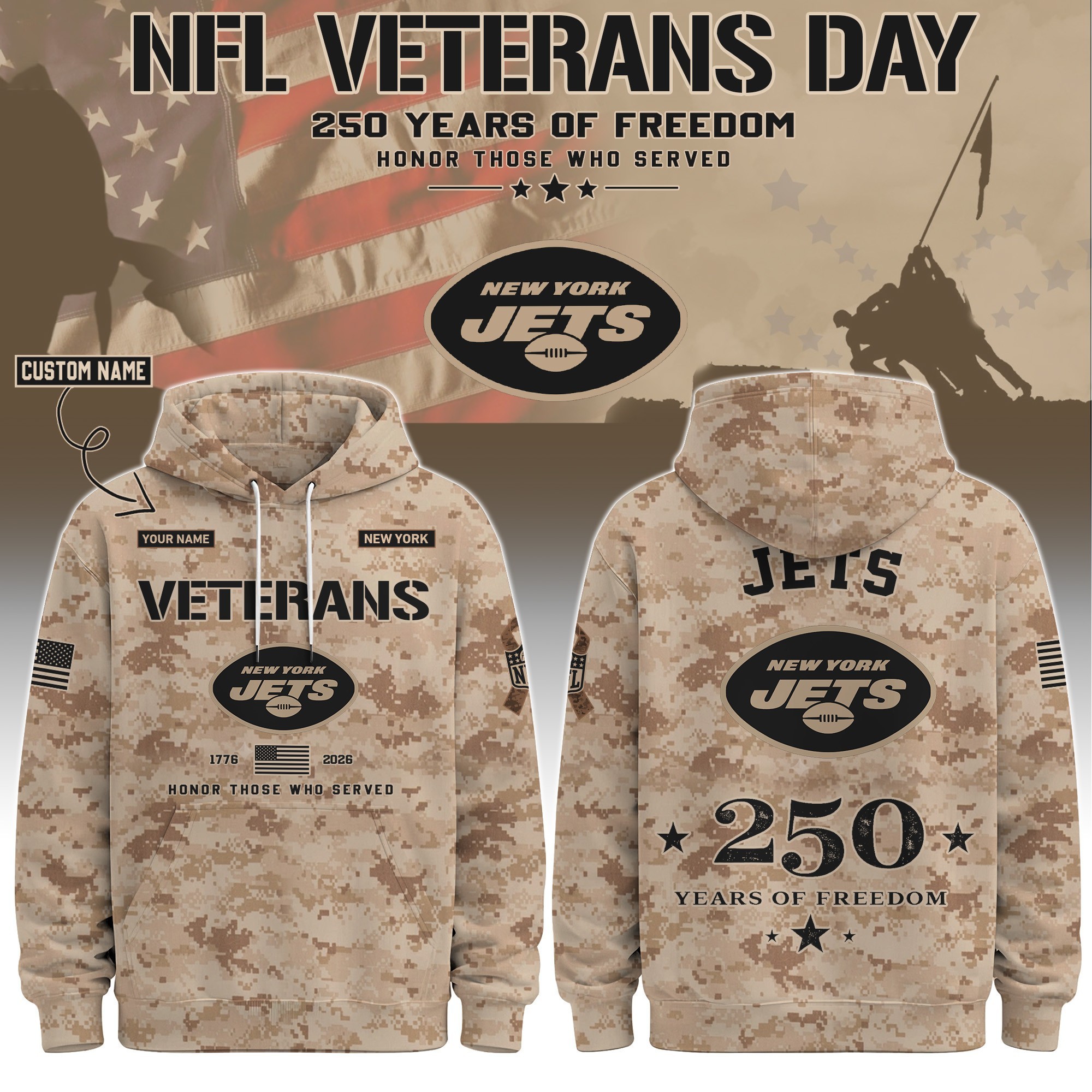 Musemora - Unisex New York Jets Hoodie - Football