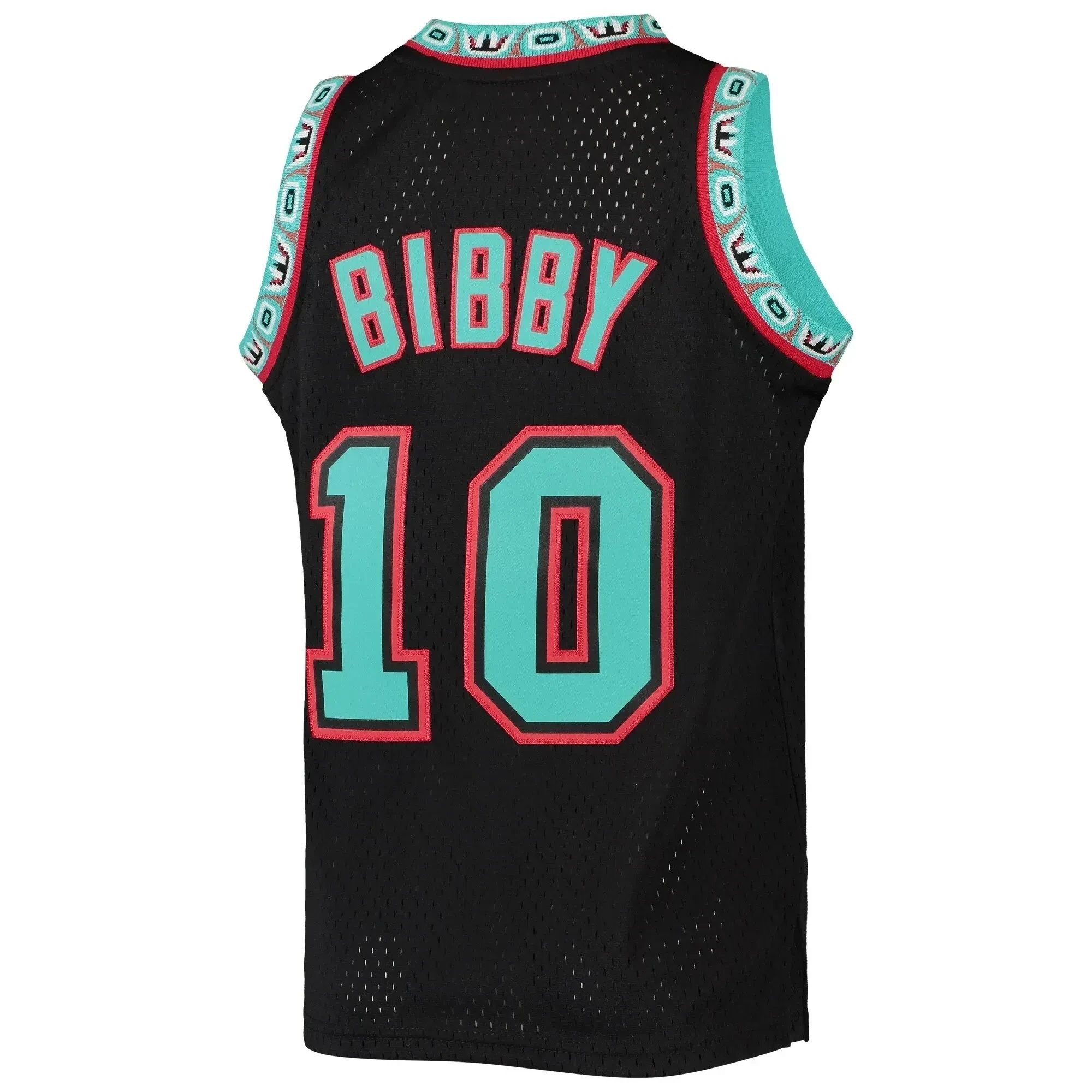 Mike Bibby Vancouver Grizzlies Mitchell Ness Youth 1998-99 Hardwood Classics Reload Jersey ??Black - Image 3