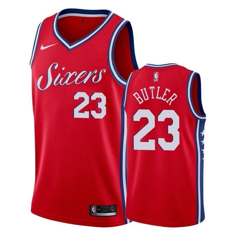 Men's Jimmy Butler 23 Philadelphia 76ers State Red Basketball Jersey