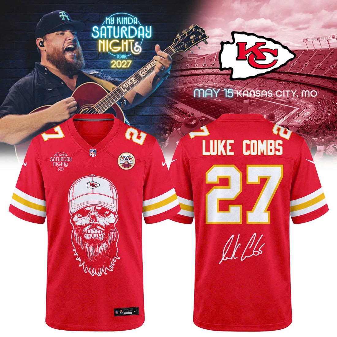 Musemora - Unisex Kansas City Chiefs Jersey