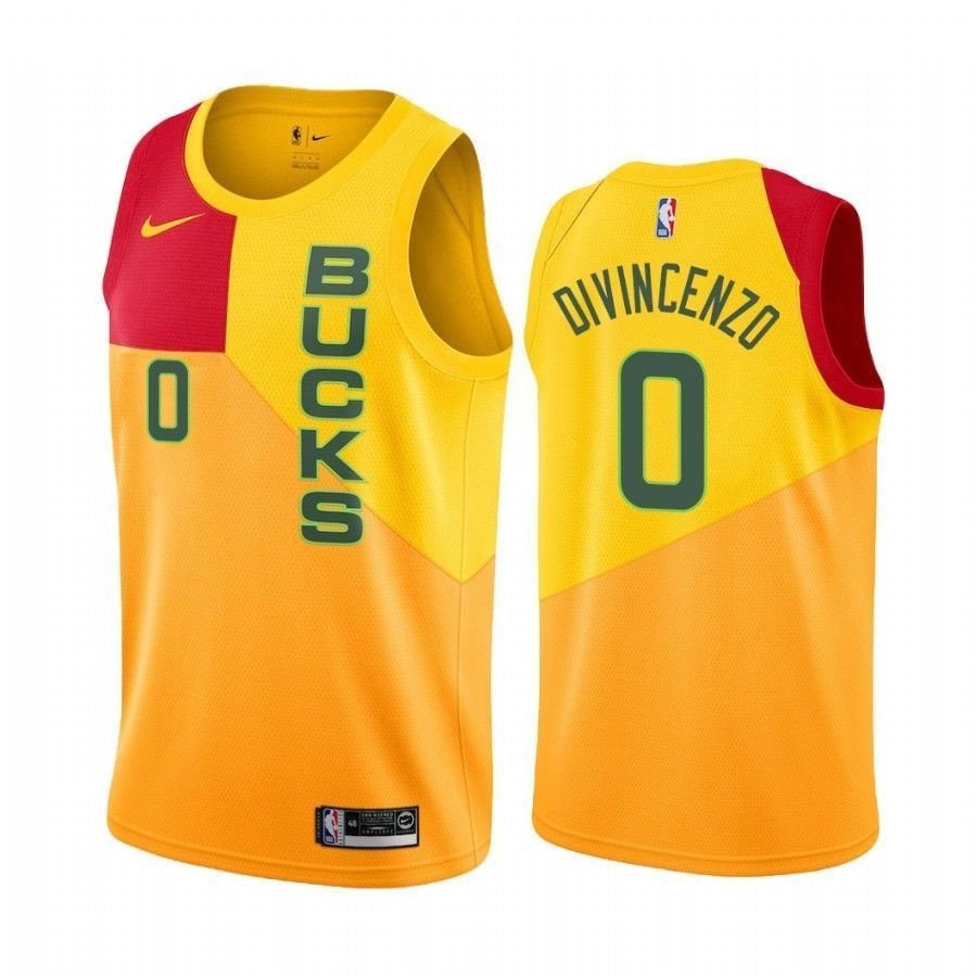 Milwaukee Bucks Donte Divincenzo #0 City Edition Men's Basketball Jersey Multicolor