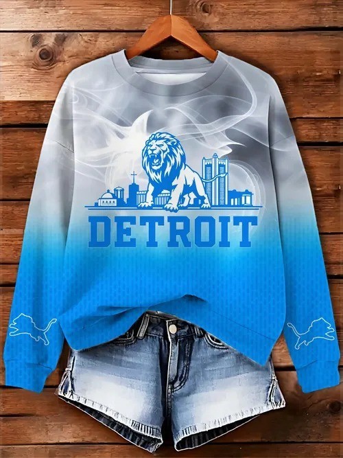 Musemora - Unisex Detroit Lions Sweatshirt - Football