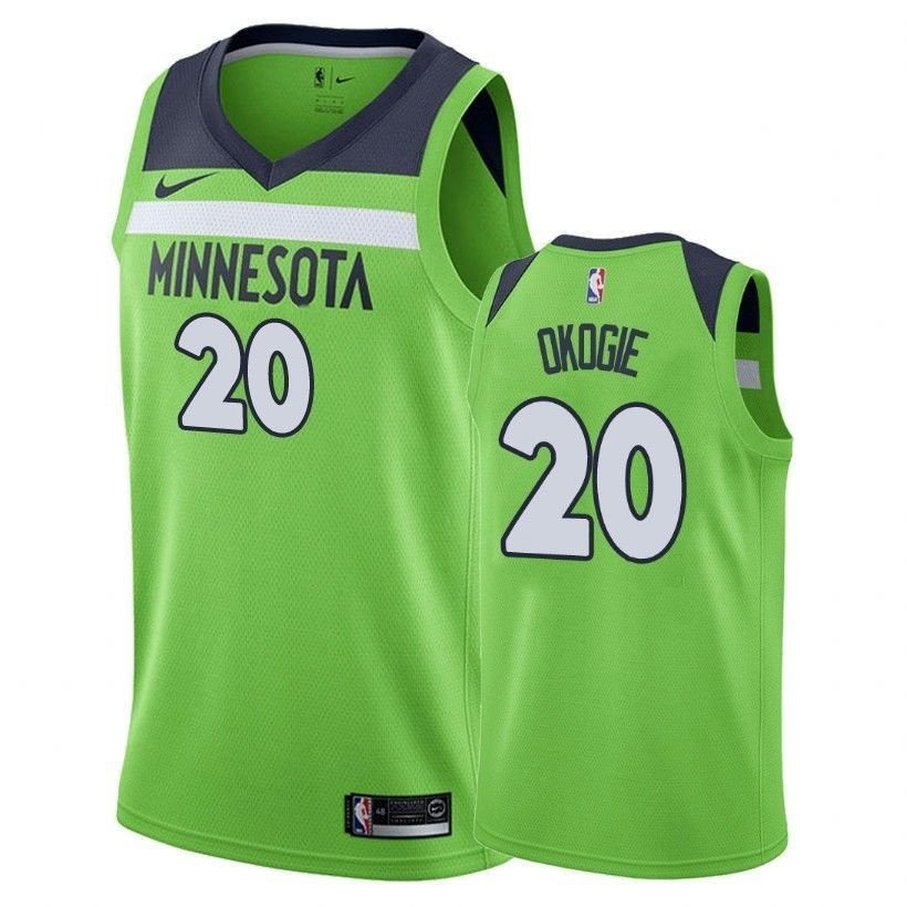 Men's Minnesota Timberwolves Josh Okogie #20 Statement Green Jersey