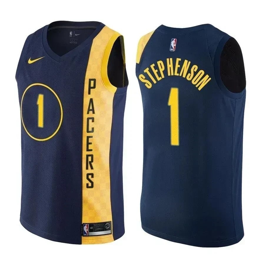 Pacers Lance Stephenson #1 City Edition Navy Basketball Jersey - Adult Unisex