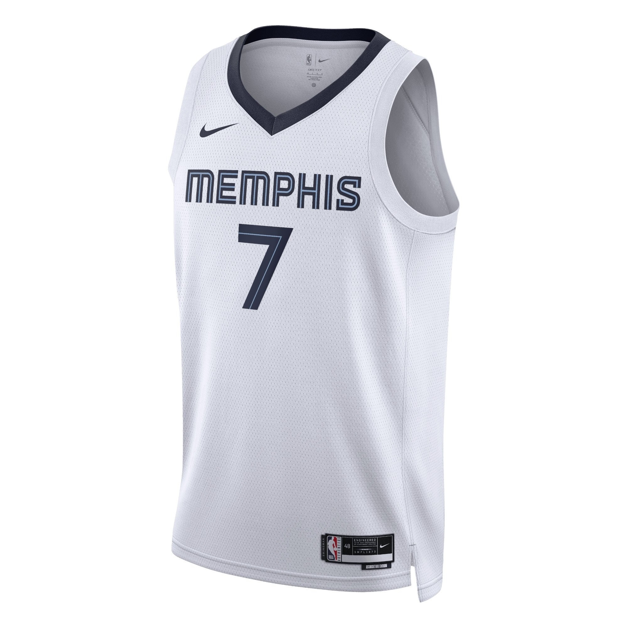 Memphis Grizzlies Association Edition Swingman Jersey White Santi Aldama Unisex