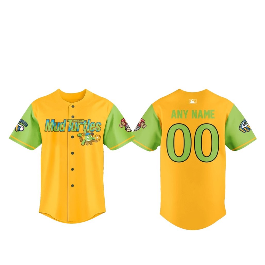 Custom Name and Number Altoona Mud Turtles 2026 Baseball Jersey