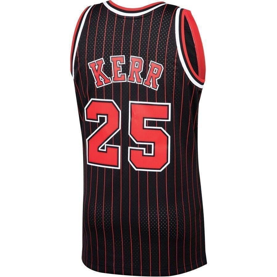 Steve Kerr Chicago Bulls Mitchell & Ness 1995-96 Hardwood Classics Swingman Player Jersey - Black - Image 3