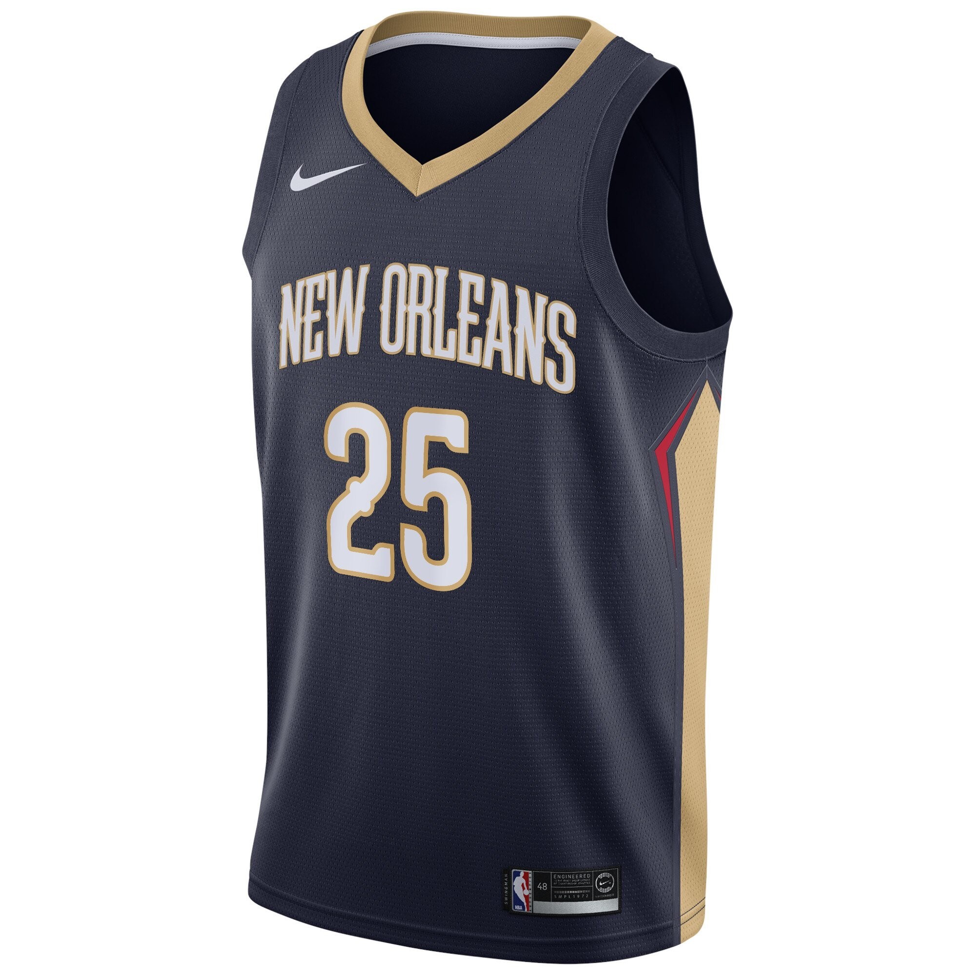 New Orleans Pelicans Navy Swingman Jersey Trey Murphy III Youth Icon Edition