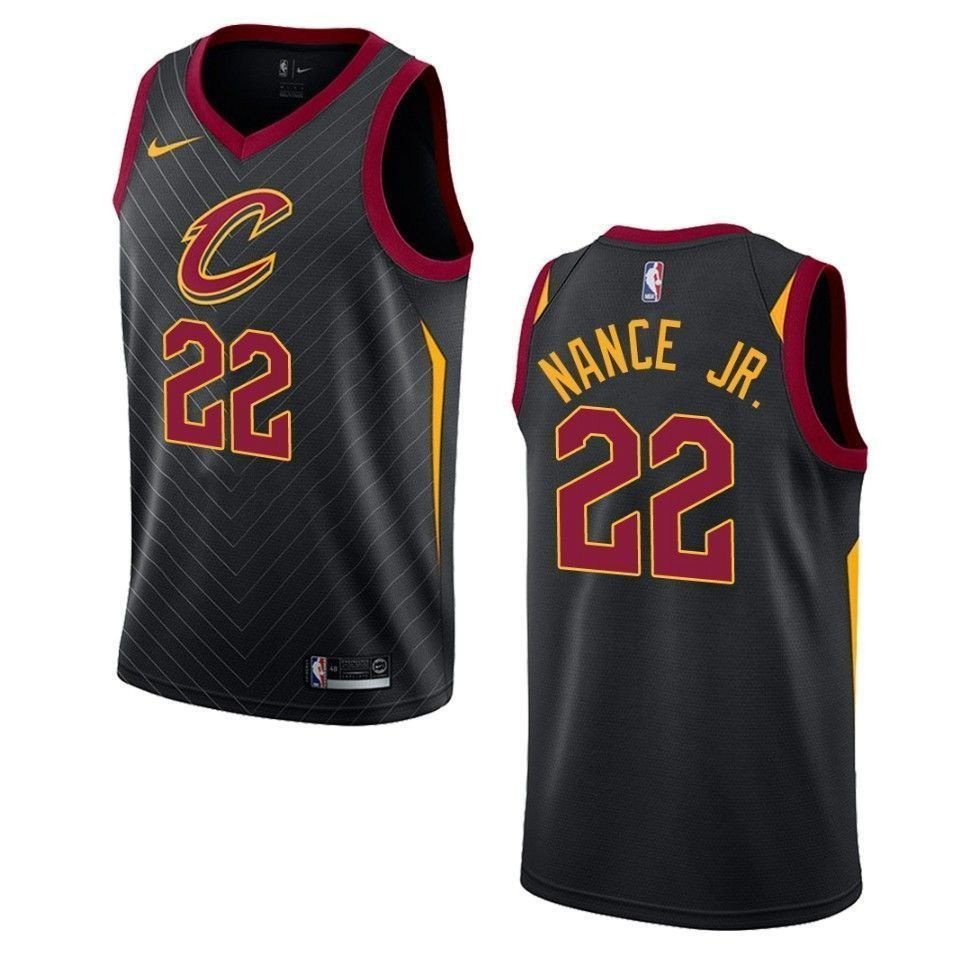 Men's Cleveland Cavaliers Larry Nance Jr. #22 Statement Swingman Jersey Black