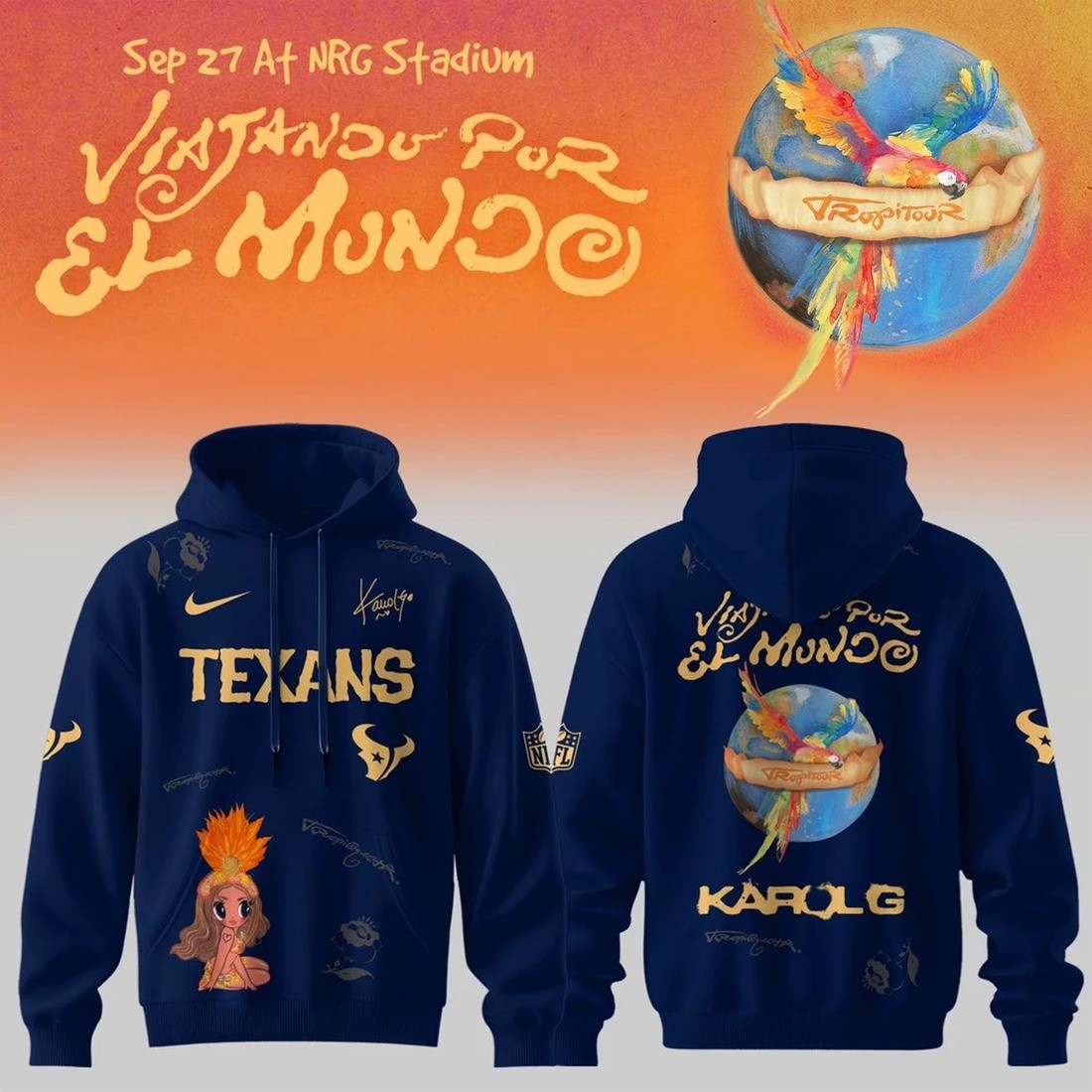Musemora - Unisex Houston Texans Hoodie