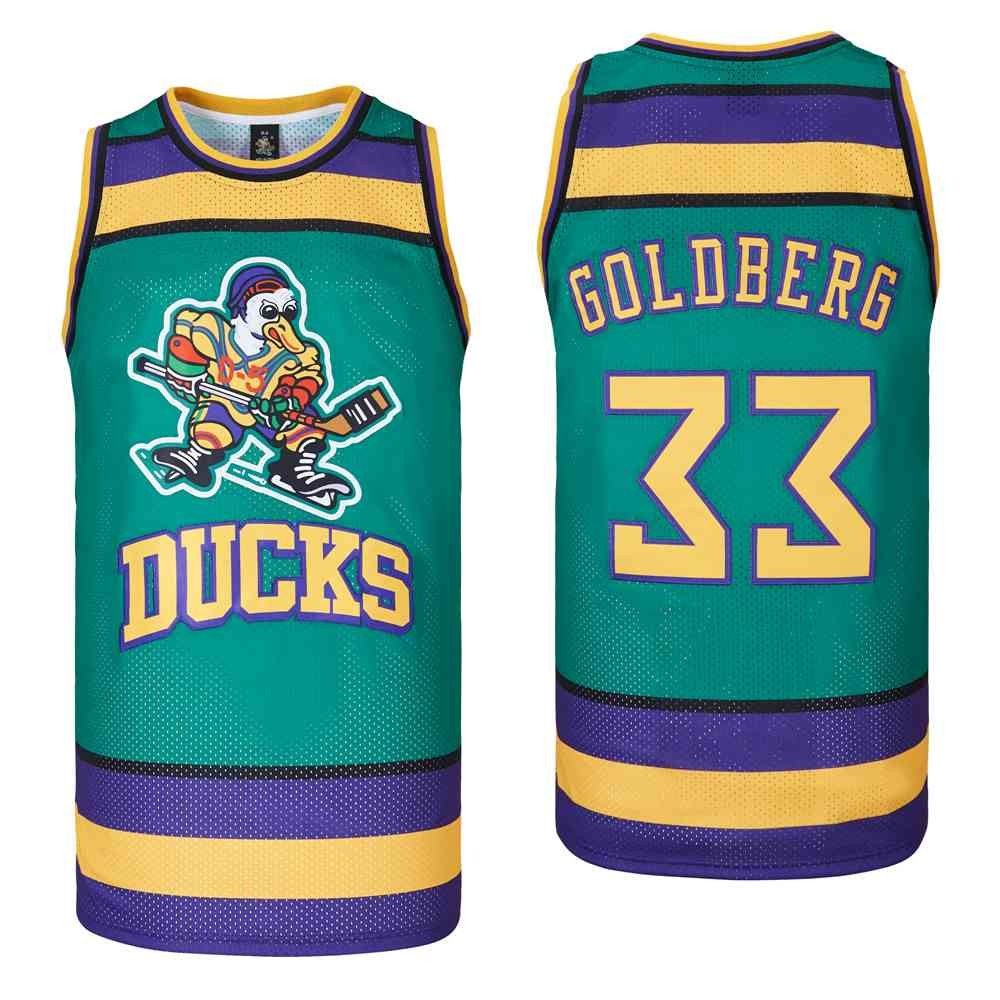 Goldberg 33 Mighty Ducks Swingman Jersey Green Multicolor Unisex