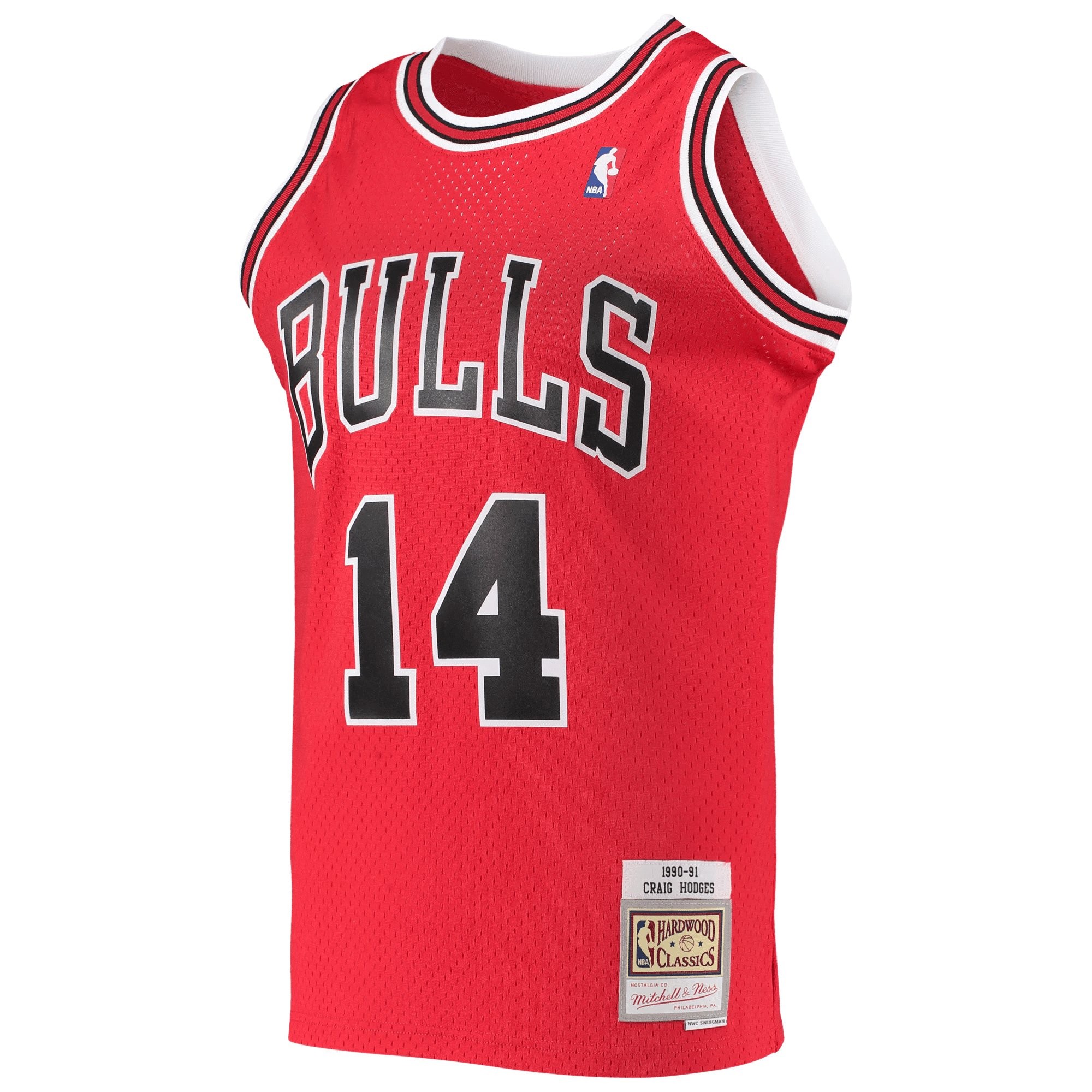 Craig Hodges Chicago Bulls Mitchell & Ness 1991-92 Hardwood Classics Swingman Jersey - Red Jersey - Image 2