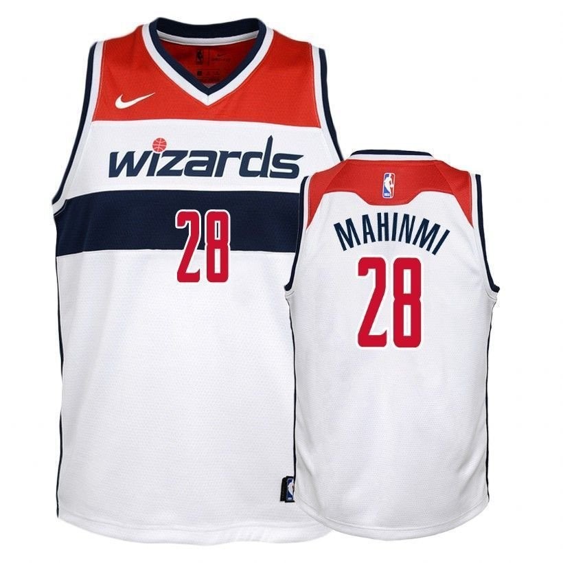 Youth Wizards Ian Mahinmi #28 Association White Basketball Jersey