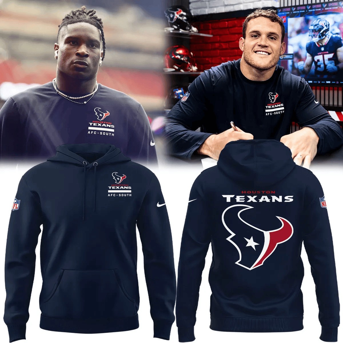 Musemora - Unisex Houston Texans Hoodie - Football