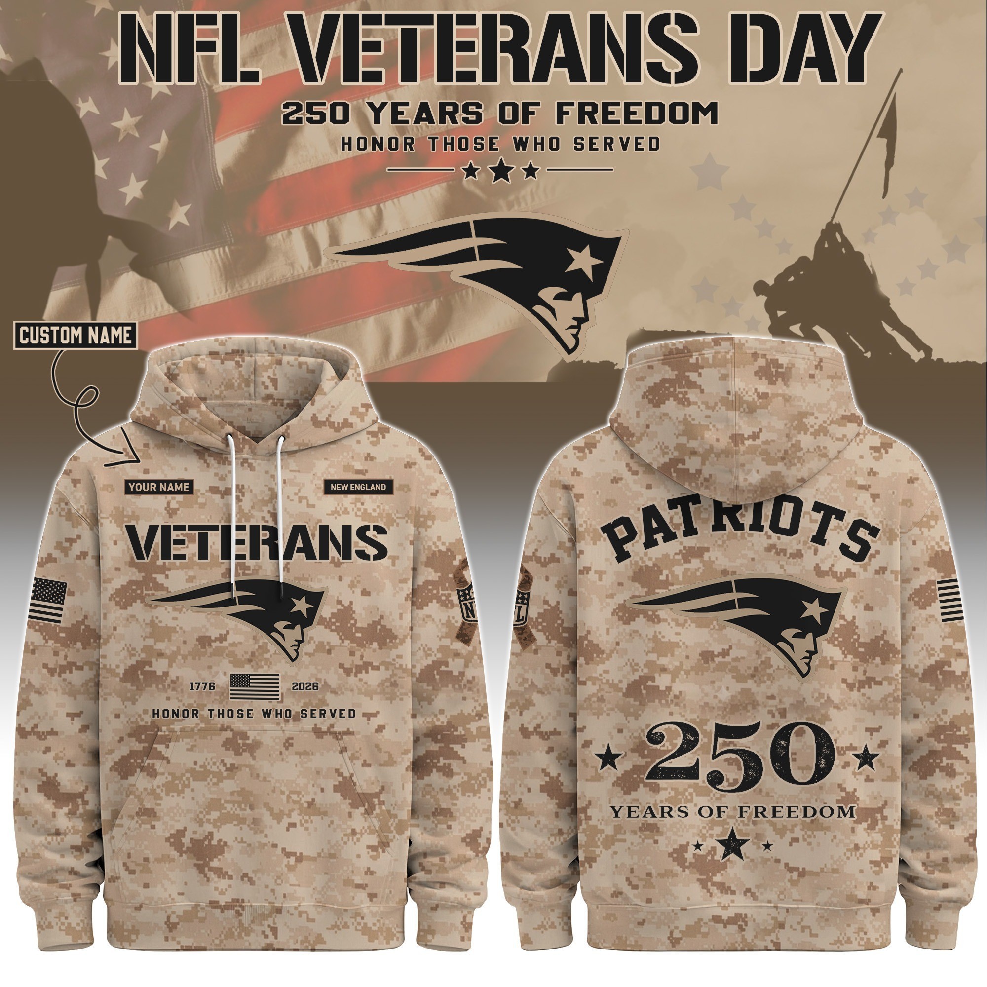 Musemora - Unisex New England Patriots Hoodie