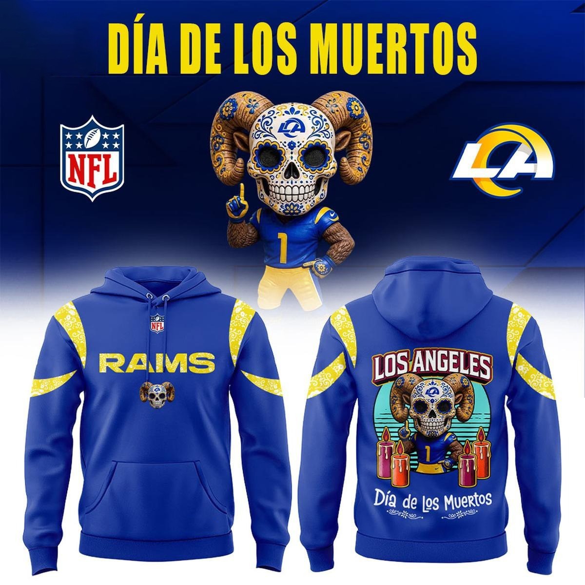 Musemora - Unisex Los Angeles Rams Hoodie