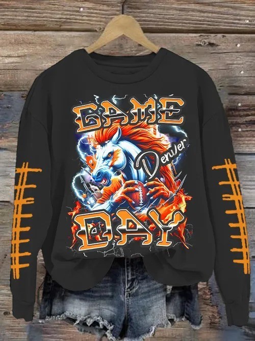 Musemora - Unisex Denver Broncos Sweatshirt - Football