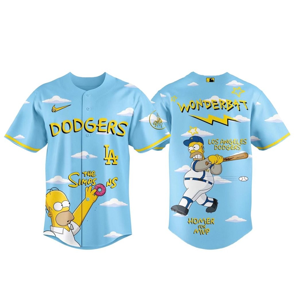 Los Angeles Dodgers x The Simpsons Night 2026 Baseball Jersey
