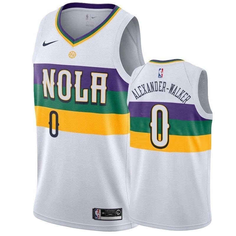 New Orleans Pelicans Nickeil Alexander-Walker #0 City Edition Men's Jersey Multicolor