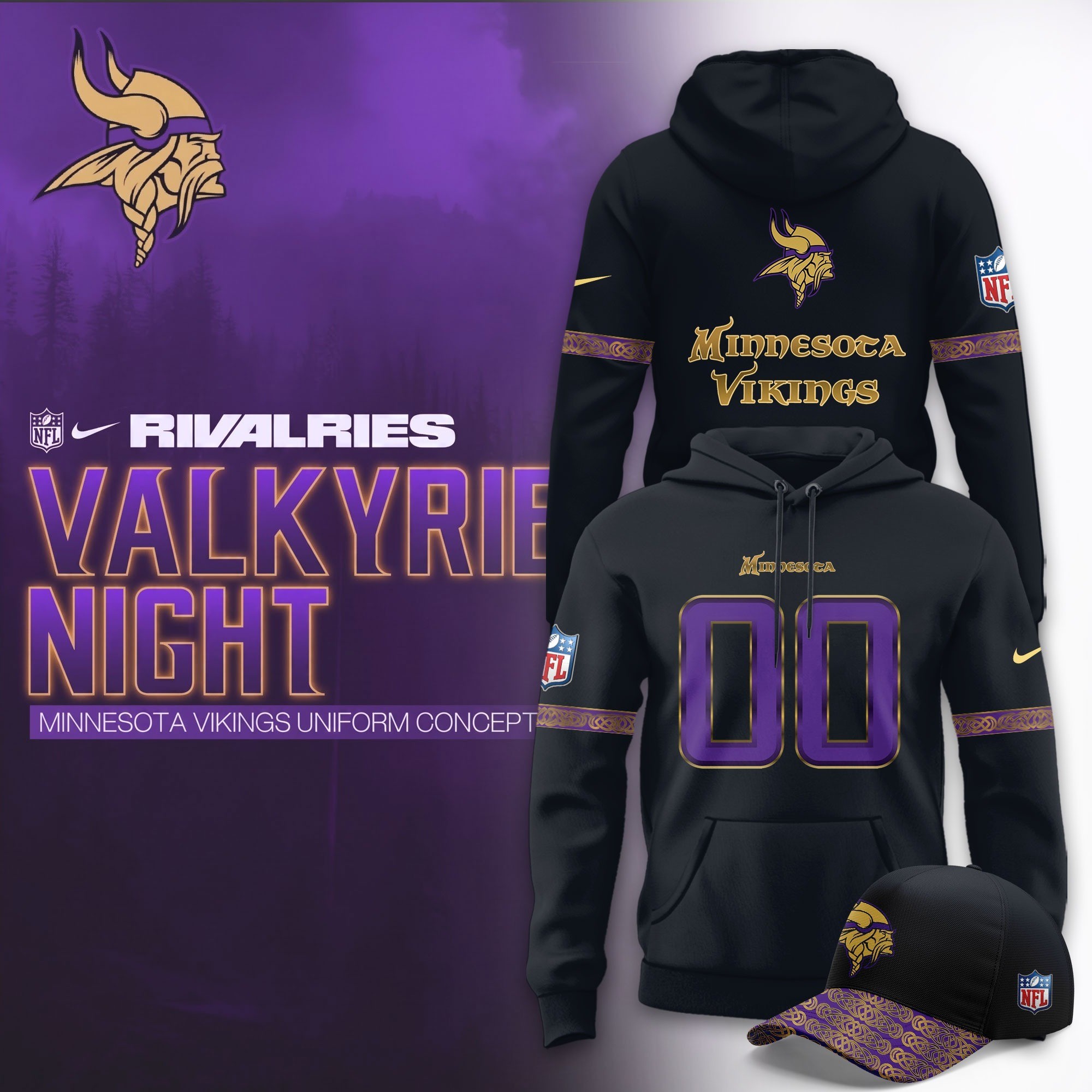 Musemora - Unisex Minnesota Vikings Hoodie