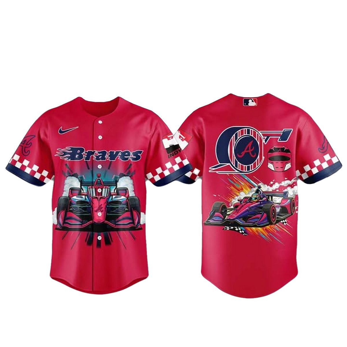 Atlanta Braves x F1 Indycar Baseball Jersey